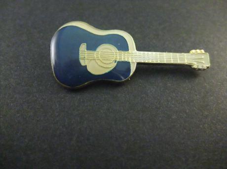 Gitaar snaarinstrument blauw model